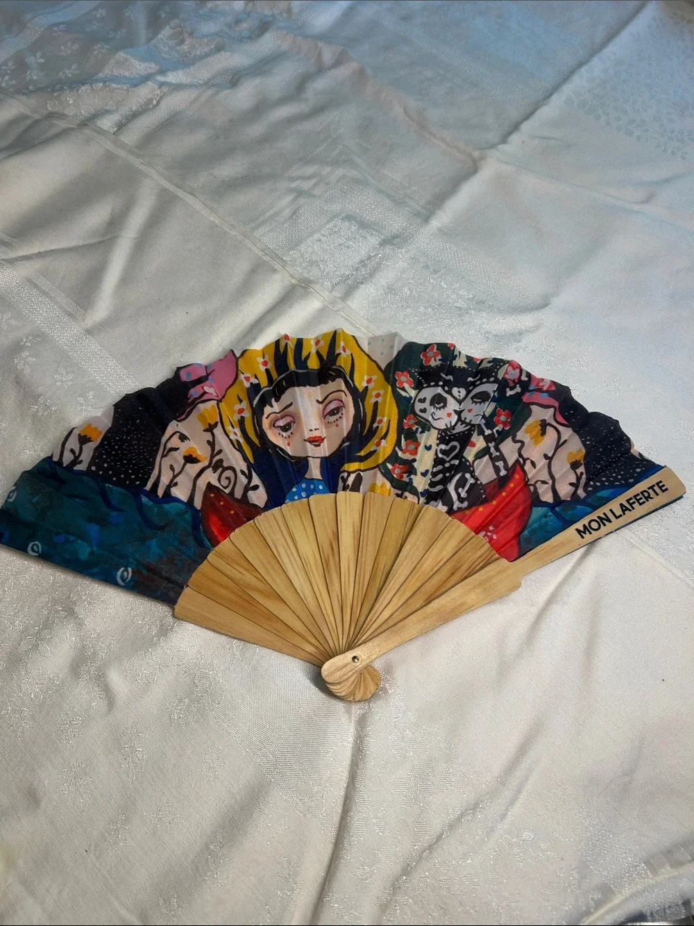 Artistic Hand Fan - Multicolor